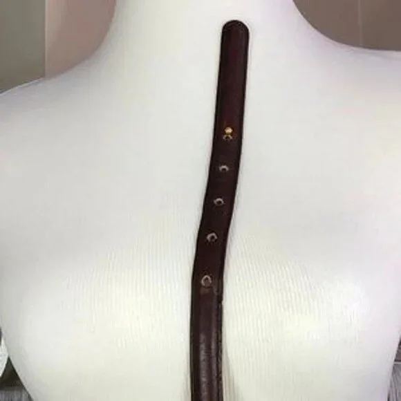 Coach Burgundy Leather Belt - Picture 4 of 7